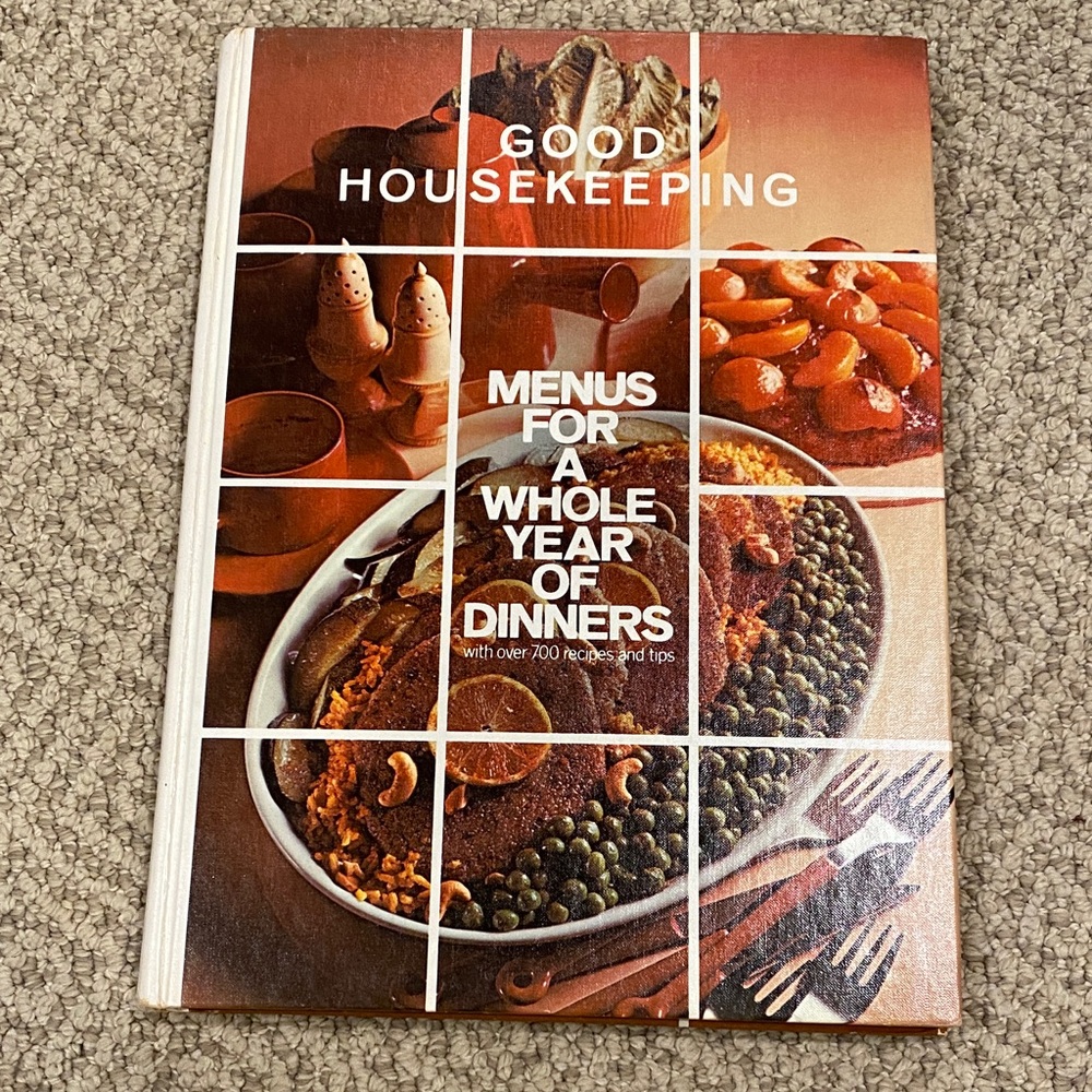 Vintage Good Housekeeping Cookbook - Brown and Orange Cover